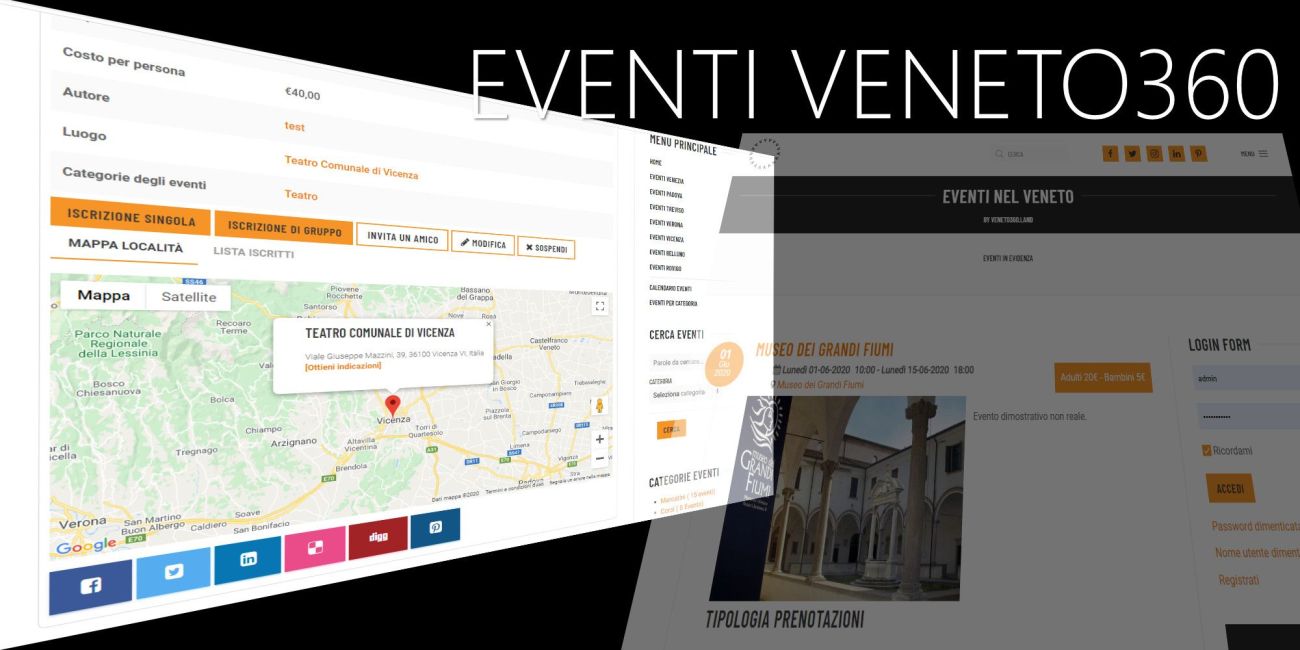 Per i tuoi eventi ecco una grande opportunità: Eventi Veneto360