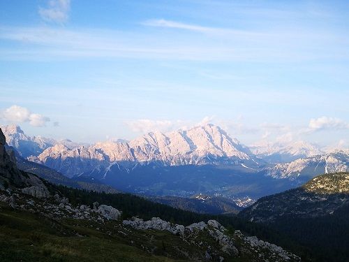 L'enrosadira sulle Dolomiti