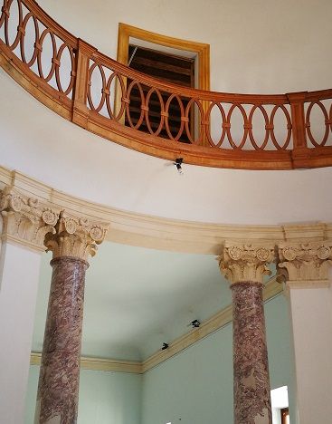 Balaustra all'interno della Villa
