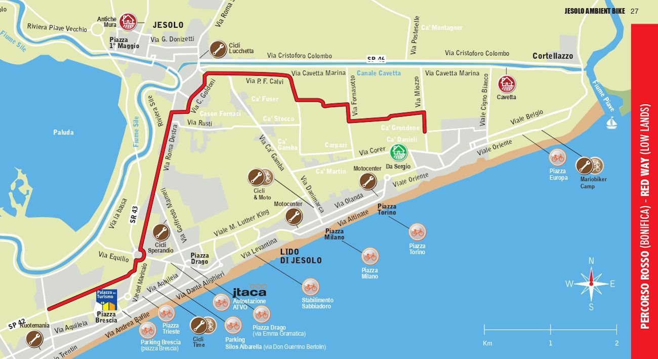 #02 - Percorso Ciclabile Rosso (Bonifica)