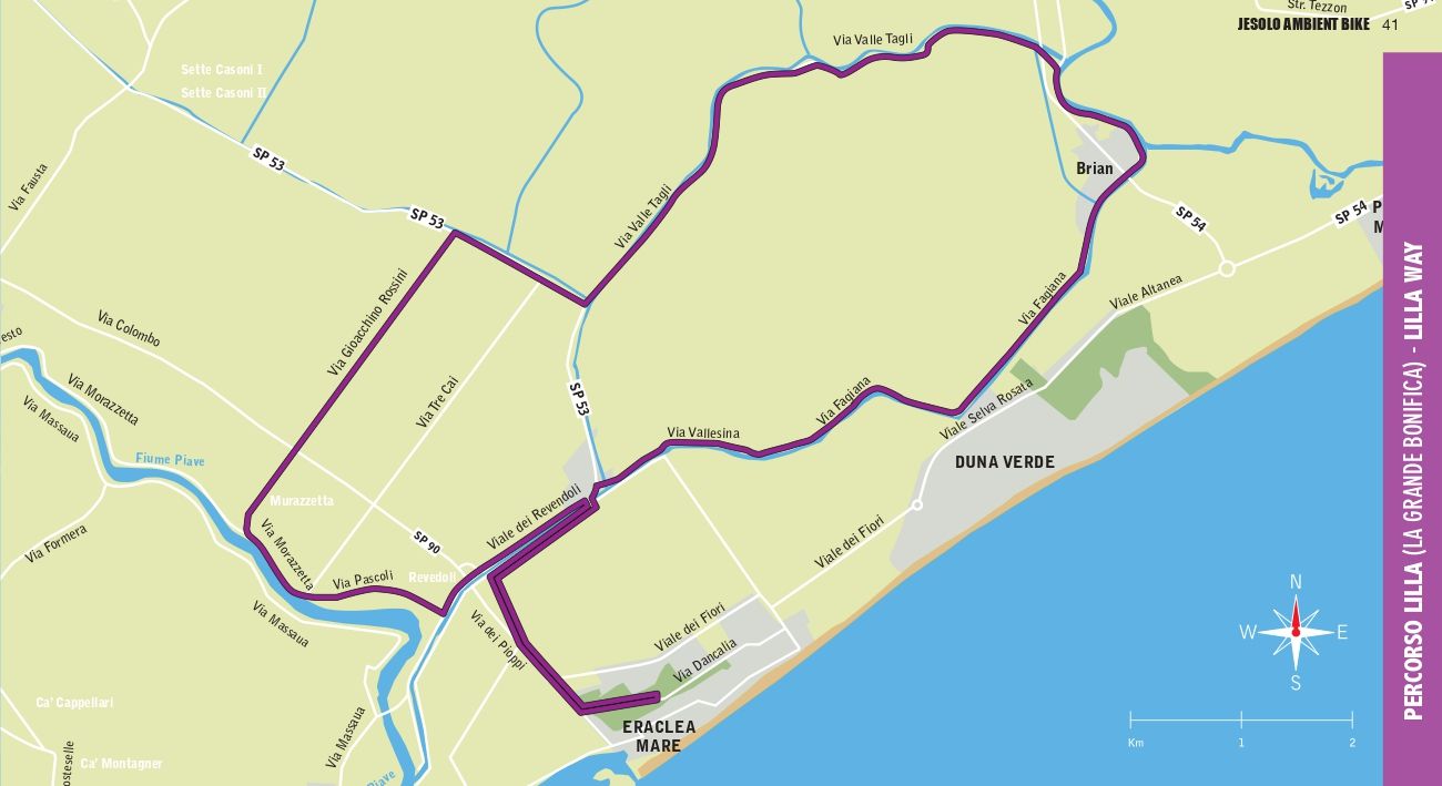 #10 - Percorso Ciclabile Lilla (La Grande Bonifica)