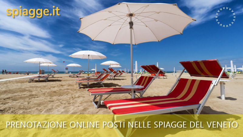 Prenotare online ombrellone e lettini in spiaggia a Jesolo, Caorle, Sottomarina, Bibione, Lido di Venezia