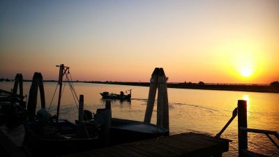 Delta del Po tramonto